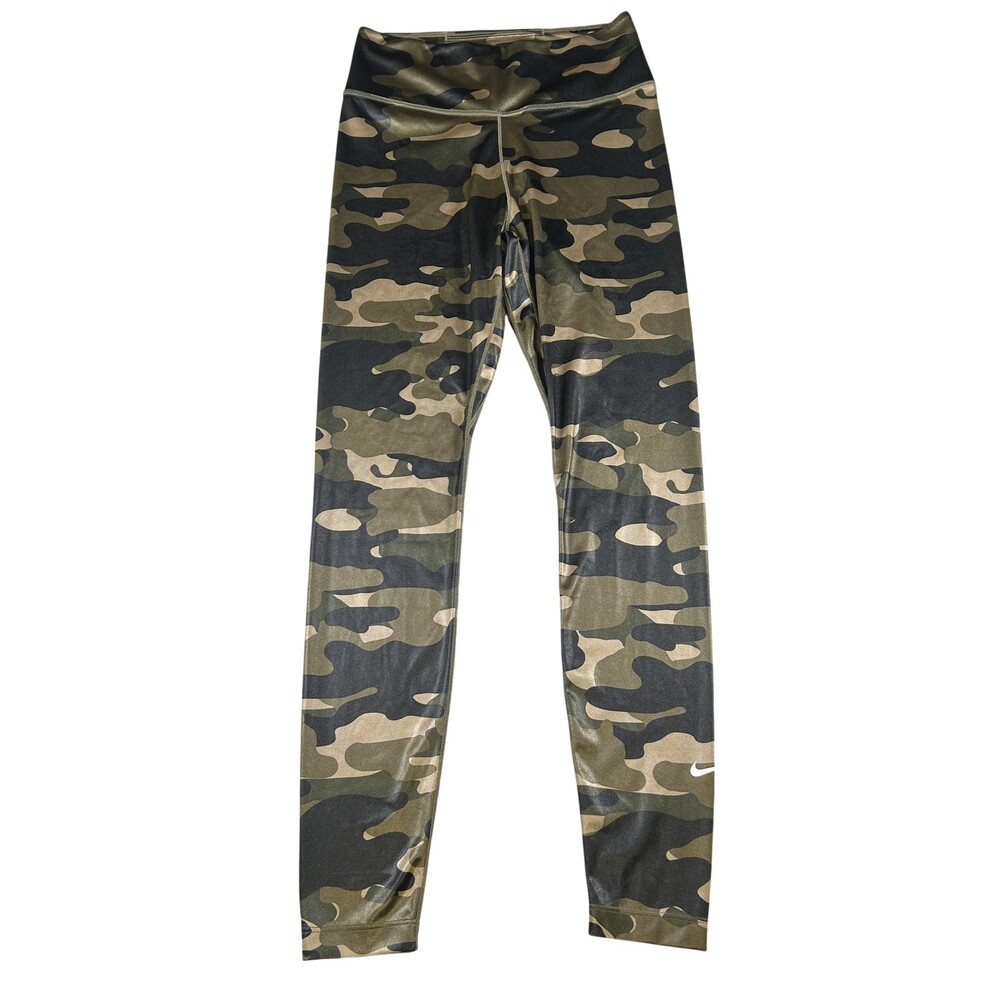 Nike Leggings Womens Small One Dri-FIT Camo High Rise Ankle Running Yoga Gym
